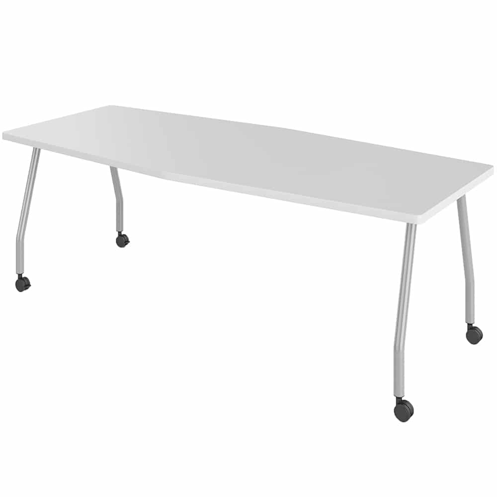 24″ Deep Meeting Tables with Echo Base, Locking Casters & Marker Board Surface