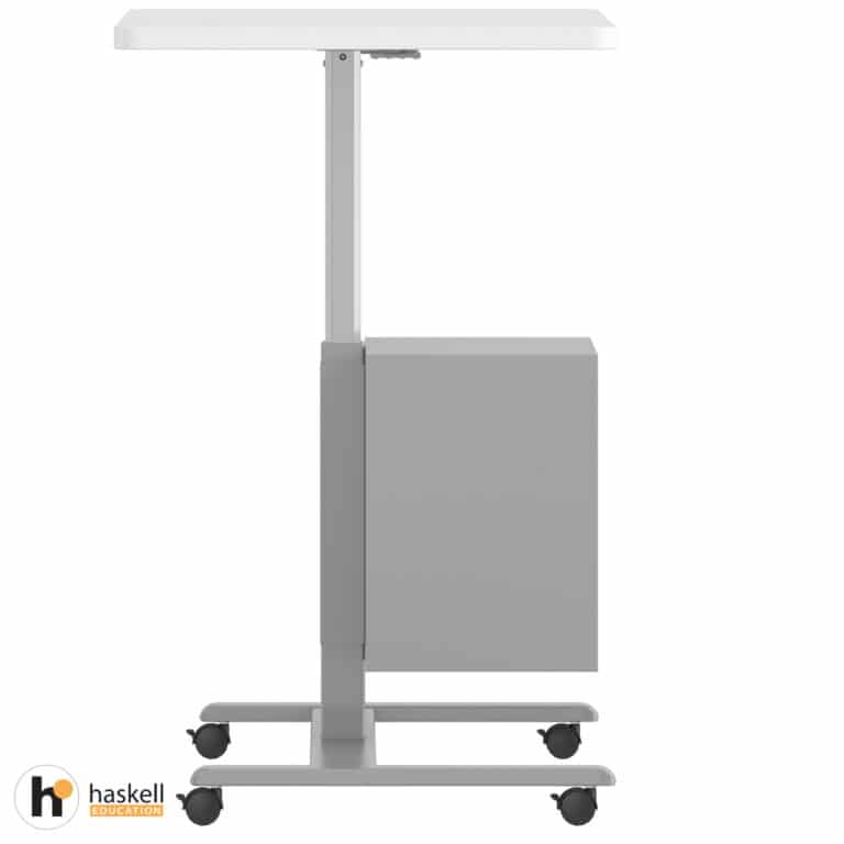Fuzion Large Teachers Lectern with Storage and Grommet Side Raised