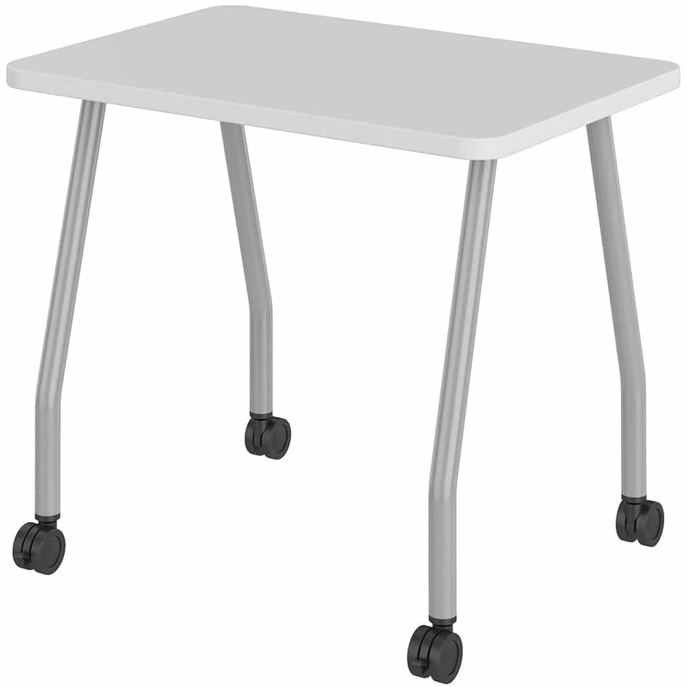 24″ Deep Rectangular Individual Student Desk with Echo Base & Casters