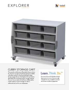 Cubby Storage Cart Cut Sheet