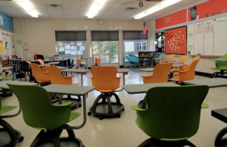 Haskell - Brady Middle School - Ethos Chairs with Universal Arm Tablet - Inner and Outer Circle