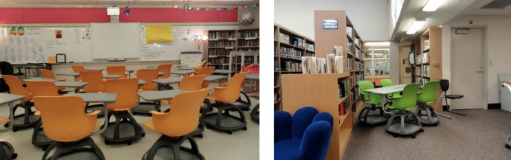 Haskell - Brady Middle School - Ethos Chairs with Universal Arm Tablet