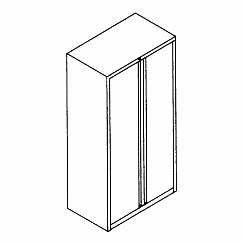 67 3/8″ Storage Cabinet with 3 Adjustable Shelves