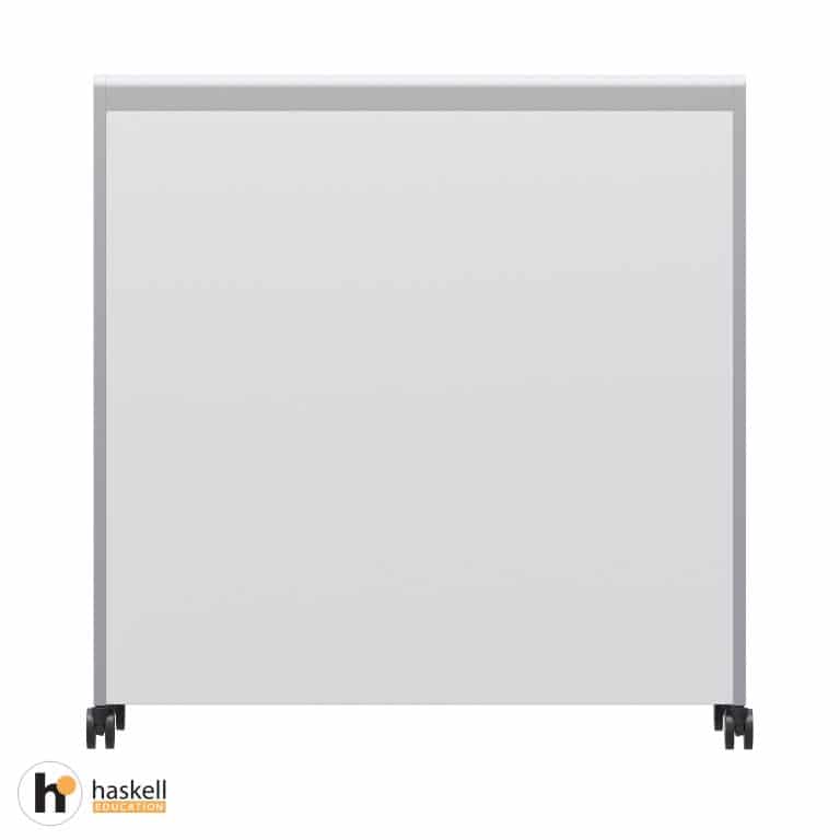 Voyager Short Storage Cart with Bins – Magnetic White Board Back View