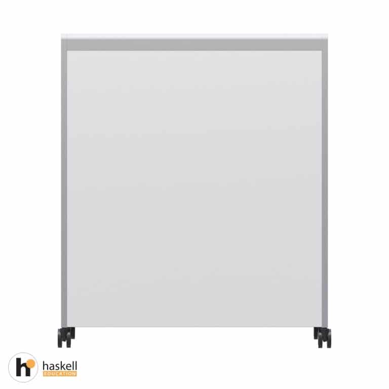 Voyager Short Storage Cart with Shelves – Magnetic White Board Back View