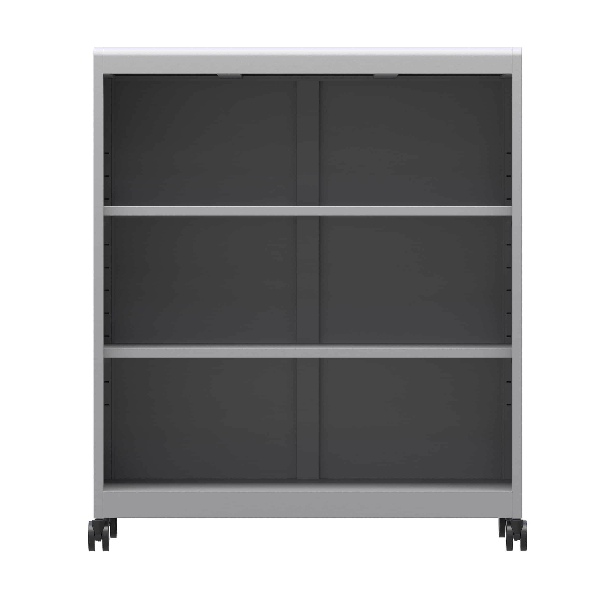 Voyager Short Storage Cart with Shelves - Front View