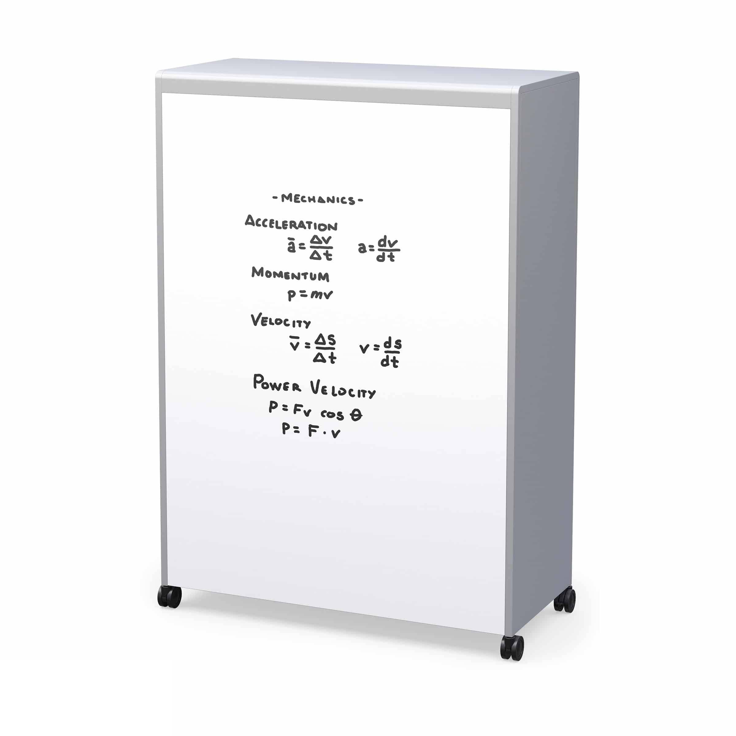 Voyager Tall Storage Cart with Bins with Magnetic White Board Back