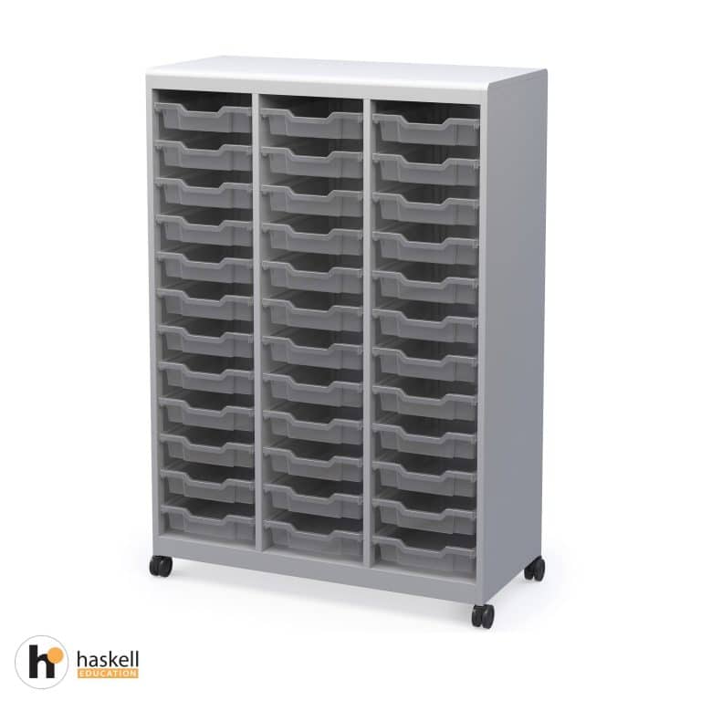Voyager Tall Storage Cart with Bins