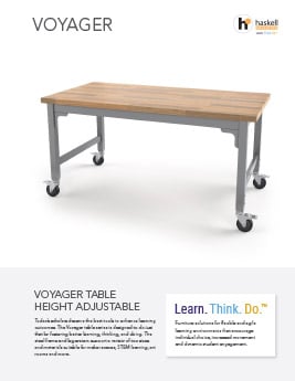 Voyager Table Height Adjustable Cut Sheet