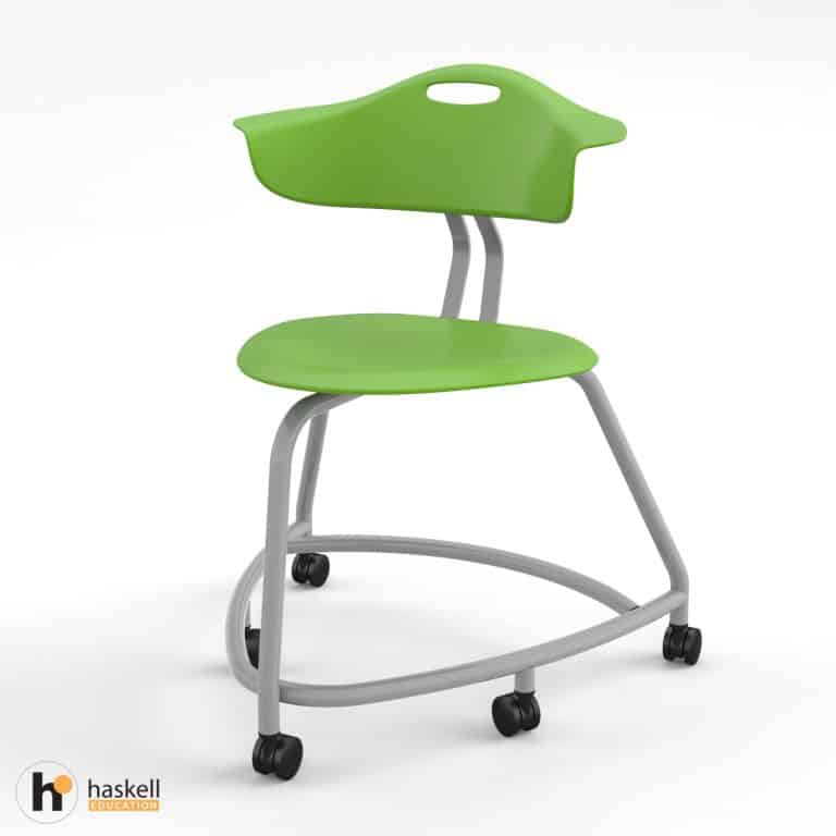 360 Chair 18in with Green Apple Back, Green Apple Seat & Casters