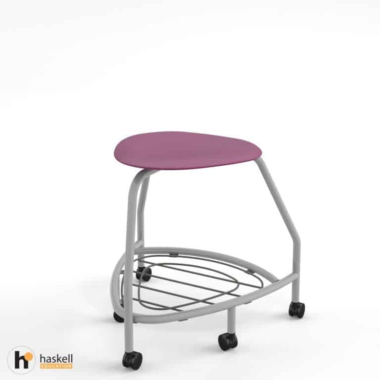 360 Chair 24in with Purple Seat, Storm Bookbag Rack & Casters
