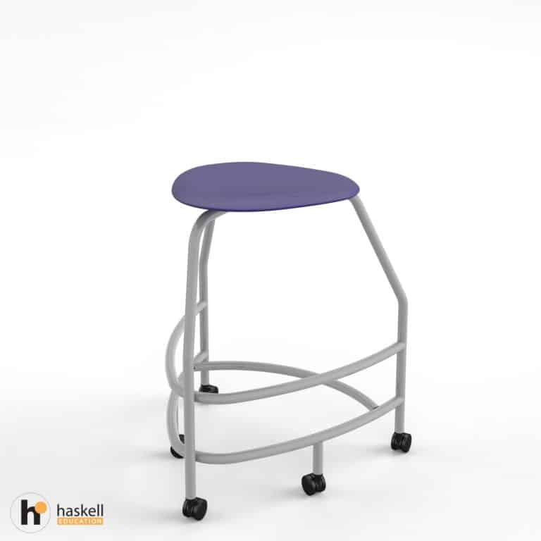 360 Chair 30in with Navy Seat & Compression Casters