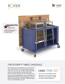 The Rover™ Table 3 Module Cut Sheet