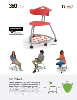 360 Chair 18in Cut Sheet