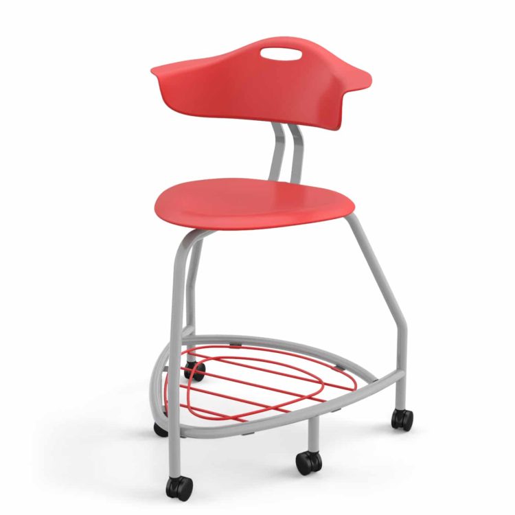 he-360chair-24in-Caster-Backrest-Basket-Red-Red-Red
