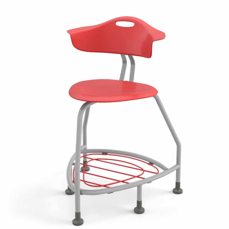 he-360chair-24in-Glide-Backrest-Basket-Red-Red-Red