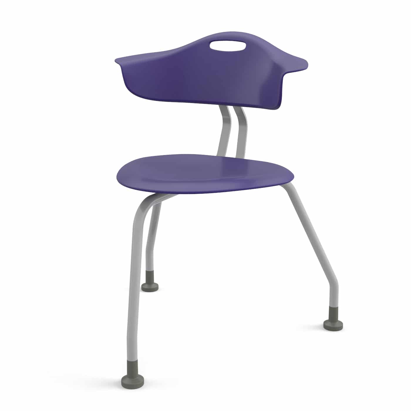 360 Chair 3-Legged with Back in Purple