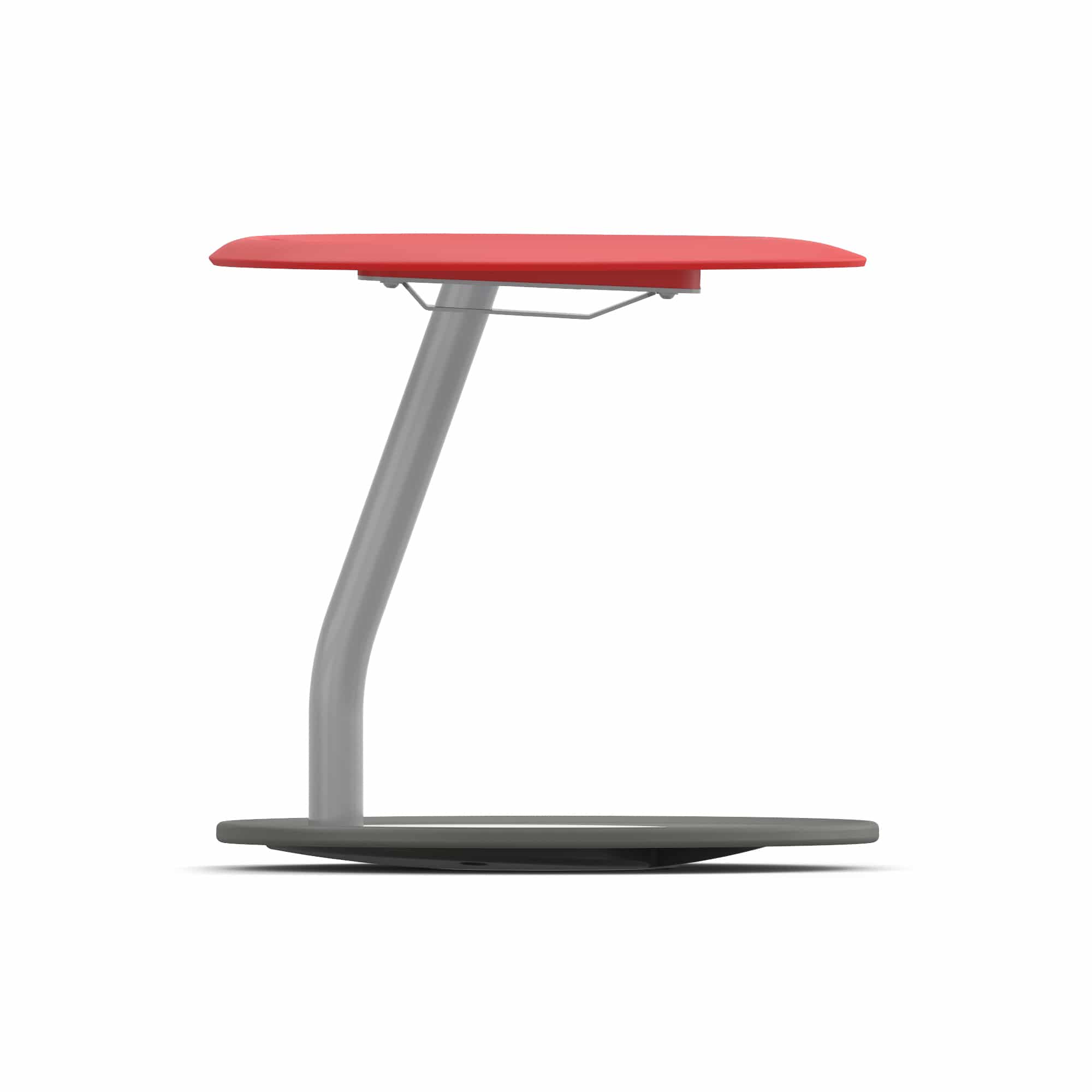 Disco Stool in Red, Side View