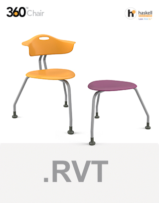 360 Chair 3-Legged RVT Files