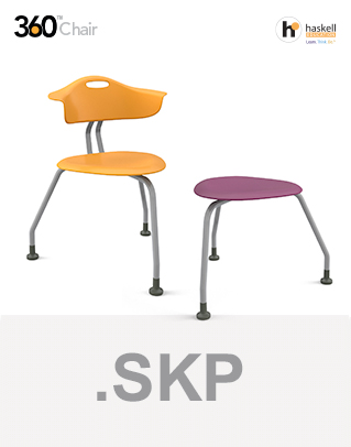 360 Chair 3-Legged SKP Files