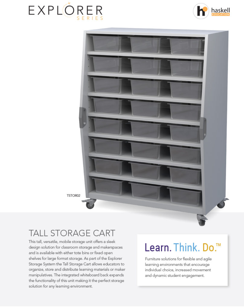 Tall Storage Cart Cut Sheet